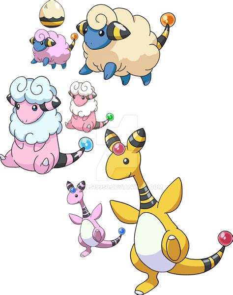 mareep evolutionary   tails  deviantart