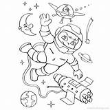 Astronaut Astronauts Rockets sketch template