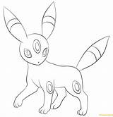 Umbreon Coloring Pages Color sketch template