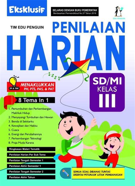 Promo Original Eksklusif Penilaian Harian Akm Sd Mi Kls 3 Buku