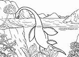 Coloring Pages Jurassic Park Sea Mosasaurus Printable Dinosaur Water Drawing Kids Lochness Color Deep Dinosaurs Realistic Indominus Rex Colouring Creatures sketch template