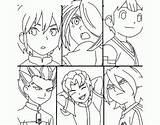 Inazuma Eleven Coloring Pages Kids Cute Color Fans Adult Group Justcolor sketch template