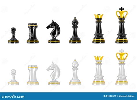 template  chess pieces stock image image