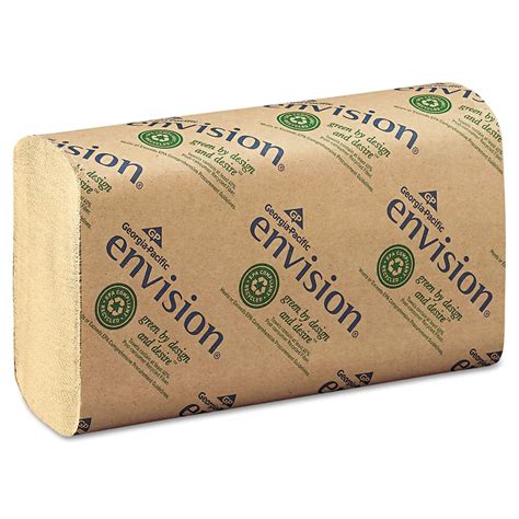 envision brown multi fold paper towels  towels gpc walmartcom