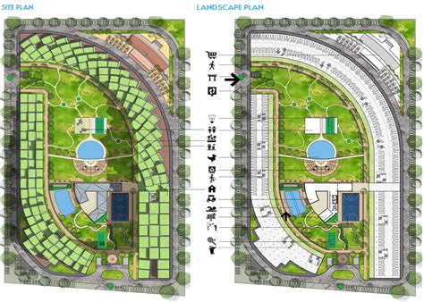 site plan landscape plan green  sustainable housing  lotus