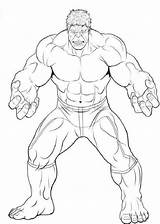 Hulk Vengadores Dibujosparacolorear Niños Visitar Sencillos sketch template