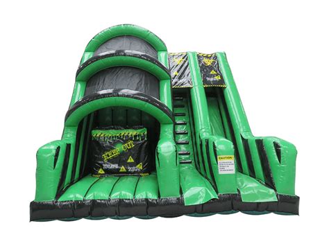 ft platform green toxic base jump  drop  airquee inflatables
