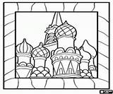 Cathedral Russie Coloring St Coloriage Moscou Basil Pages La Saint Russia Cathédrale Dessin Basile Moscow Maternelle Rouge Place Colorier Color sketch template