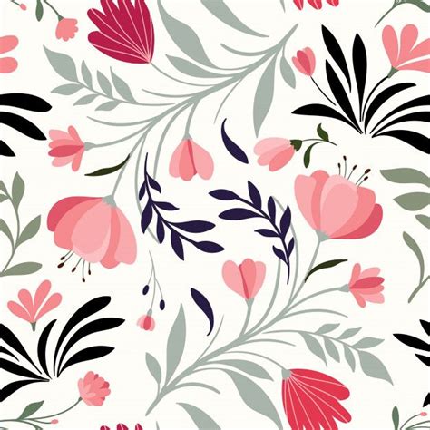floral pattern illustrations seamless flower pattern high res stock