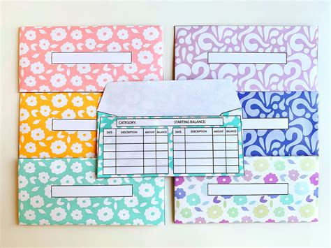 printable money envelopes living richly   budget