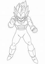 Vegeta Lineart Saiyan Brusselthesaiyan Dragonball sketch template