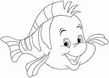 Mermaid Flounder Little Disney Line Drawings Drawing Knight Mermaids Templates Color Pic Sketches Choose Board Random sketch template