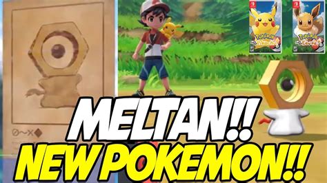 meltan revealed new pokemon special reveal pokemon let s go pikachu and eevee youtube