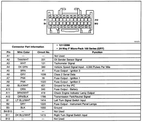 gm instrument cluster wiring diagram chevy  truck