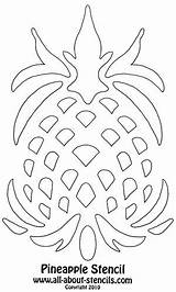 Pineapple Stencil Stencils Quilting Patterns Printable Print Crafts Designs Quilt Kitchen Project Cut Choose Board sketch template