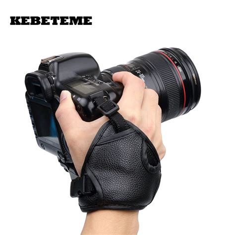 kebeteme camera pu leather grip rapid wrist strap soft hand grip camera bag universal  canon