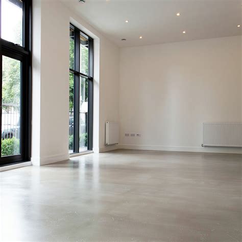 polished concrete flooring domestic project  london