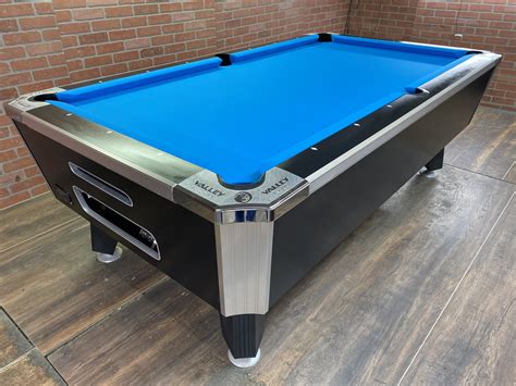 6 1 2′ New Valley Black Panther Home Pool Table Used Coin Operated
