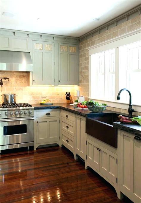 craftsman style white kitchen cabinets home design ideas