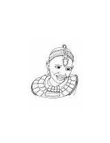Coloring Tribal African Woman Castle Hope Good sketch template