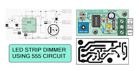 led strips dimmer   circuit electronic circuit