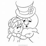 Snowman Frosty Coloring Claus Anad sketch template