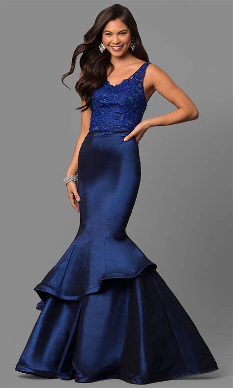 Formal Mermaid Prom Dress 2018 With V Neck Promgirl