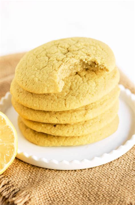 soft  chewy lemon sugar cookies sugar  gluten  vegan recipe lemon sugar