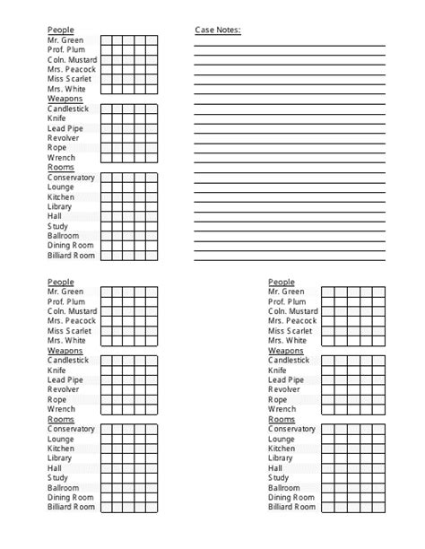 clue sheets printable printable word searches