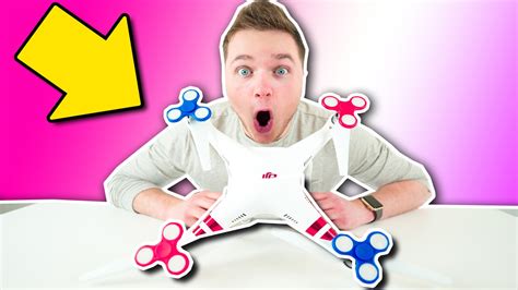 fidget spinner drone  mph flying fidget spinner youtube