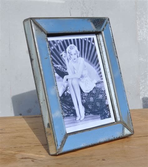 eglomise art deco antiqued mirror picture frame home