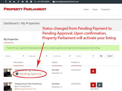 list property parliamentcom