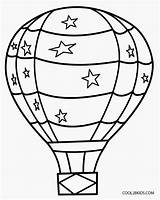 Balloon Air Hot Coloring Pages Printable Kids Cool2bkids sketch template