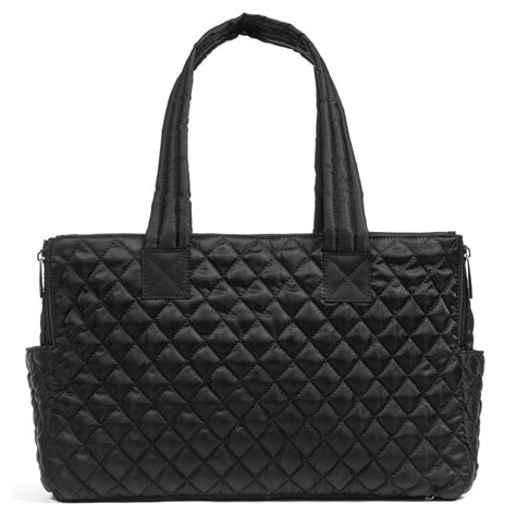 black quilted tote miso pup