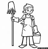 Cleaning Coloring Pages Spring Clipart Housework House Clean Clip Online Preschool Quotes Helping Others Yard Diwali Kids Doing Color Cliparts sketch template
