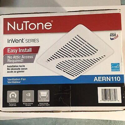 nutone invent series  cfm bath ventilation exhaust fan aern usa  ebay