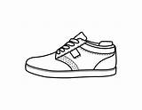 Coloring Shoe Tennis Pages Shoes Color Printable Getcolorings sketch template