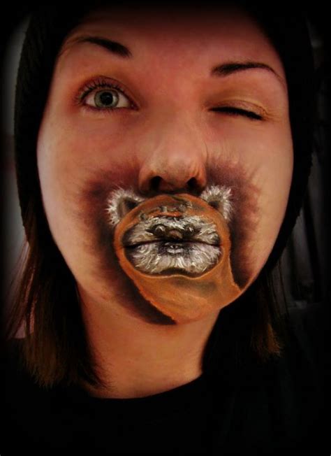 sci fi character beauty looks ewok lips by crystal effin overland