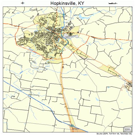 hopkinsville kentucky street map