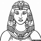 Cleopatra Egyptian Egito Bordar Riscos Colouring Egipto Thecolor sketch template
