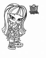 Monster High Coloring Pages Printable Kids Baby Sheet sketch template