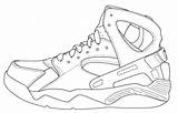 Coloring Shoes Shoe Jordan Pages Drawing Air Template Nike Jordans Curry Sneaker Outlines Tennis Outline Blank Colouring Steph Huarache Sheets sketch template