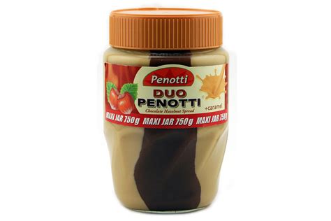 duo penotti chocolate hazelnut caramel spread ozs gallery
