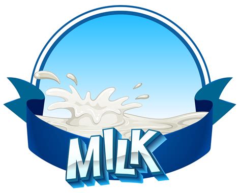fresh milk  text  banner  vector art  vecteezy