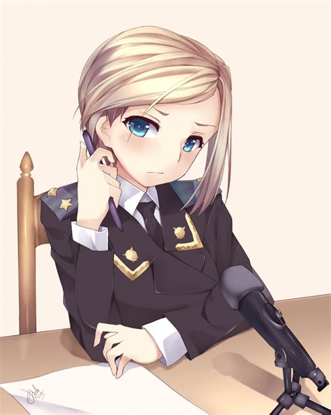 wallpaper anime girl natalia poklonskaya uniform blonde blue eyes wallpapermaiden