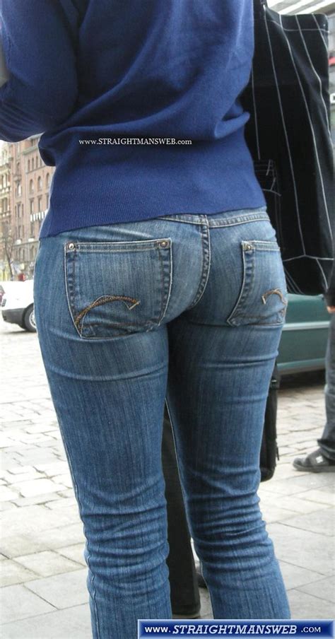 candid jeans ass up