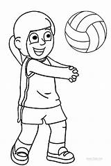 Volleyball Coloring Pages Court Kids Printable Drawing Sports Sheets Cool2bkids Getdrawings Choose Board Sport sketch template