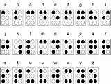 Braille Escritura Signo Discapacidad Generador sketch template