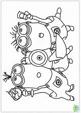 Coloring Dinokids Minions Close Pages sketch template