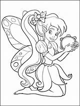 Fairy Coloring Outline Popular sketch template